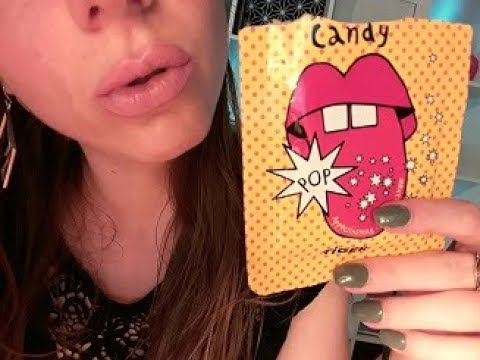 ASMR - INTENSE very CLOSE UP gum chewing and candy eating
