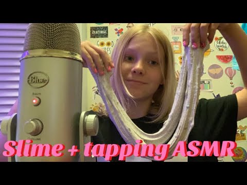 ASMR with slime + tapping