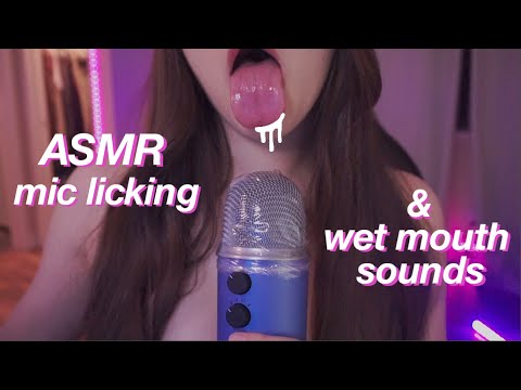 *HOT* ASMR Mic licking  & wet mouth sounds | 2021 | #ASMR #licking