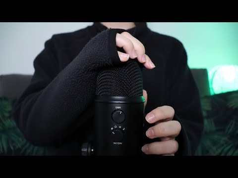 ASMR - Microphone Rubbing with Fleece Jacket (+ Fabric Scratching Sounds) [No Talking]