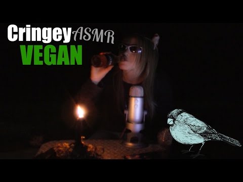 ASMR Cringey Vegan Role Play (Tapping, Drinking, Chewing & More) Outside At Night