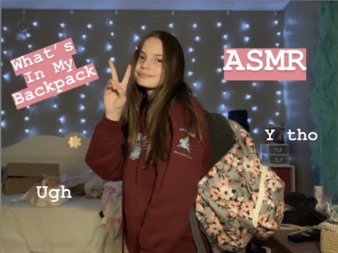 What's In My Backpack? | ASMR