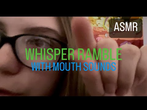ASMR Lofi | Whisper Ramble (mouth sounds + tapping)