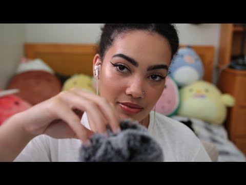 ASMR Super Tingly Fluffy Mic Head Massage 😴✨