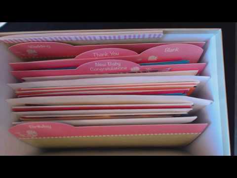 ASMR Whisper ~ Greeting Card Organizer Show & Tell ~ Southern Accent