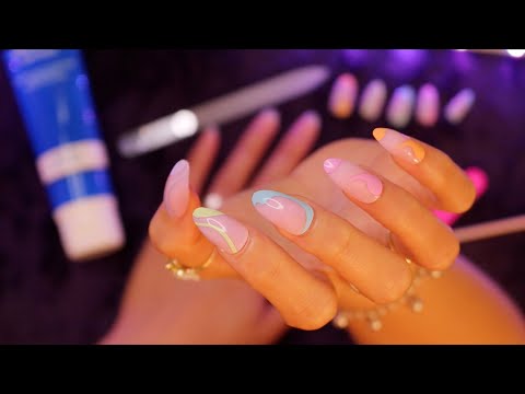 ASMR Nail Care ~ Nail Decorating ~ Tapping Assortment On Multiple Objects!