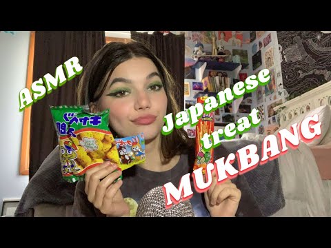 ASMR | eating Japanese treats | eating sounds, mouth sounds, crinkles, and more!