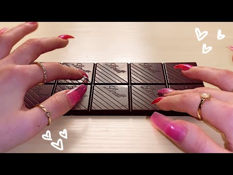ASMR Chocolate Tapping/Scratching with Crinkles 🍫 (no talking)