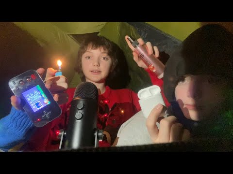 ASMR With Friends In A Tent