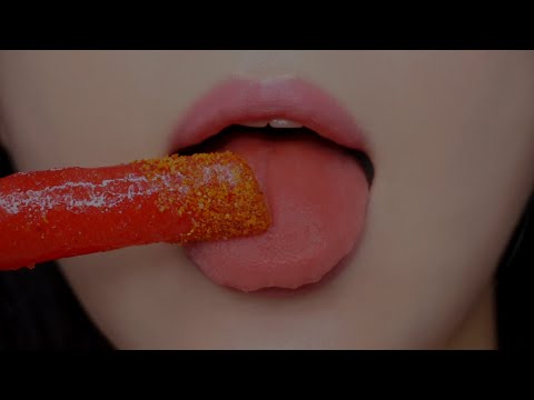 [ASMR] Takis Eating Sounds, Mouth Sounds👅 고춧가루 맛 사탕 이팅사운드, 입소리