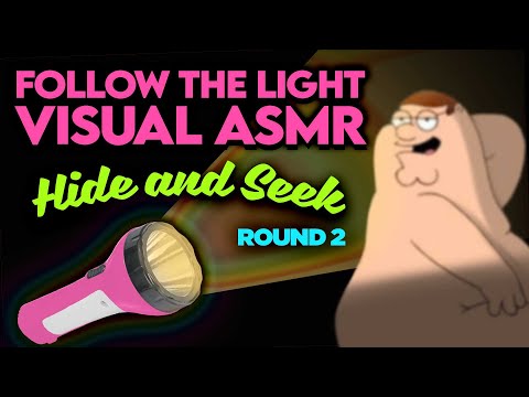 ASMR 👀 Visual FOLLOW THE LIGHT👀 Hide and Seek Trigger!!!! Whispered Relaxing Game