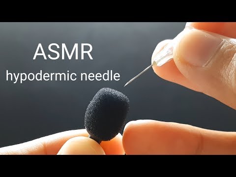 Scratching Microphone by Hypodermic Needle - ASMR Scratching Mic I No Talking I Satisfying Video