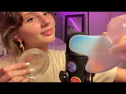 ASMR FAST + AGGRESSIVE TAPPING ON GLASS ITEMS