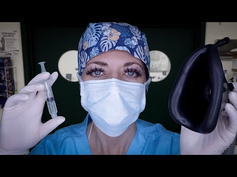 ASMR Anaesthetist Puts You To Sleep With Gas & Wakes You Up After Surgery - Beeps, Typing, Gloves