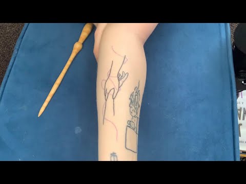 Tattoo ASMR: Forever Bonded — First Tattoo w/ Color! (Tracing + Backstory)