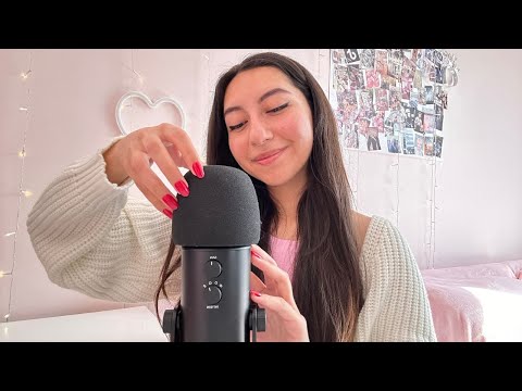 ASMR MIC SCRATCHING YOUR HEAD & DOWN YOUR SPINE *FOAM COVER* 🧠💅🏼