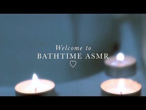 BATHTIME ASMR ♡ (whispering, water sounds, hand movements) ft. Taseyar Bath Bombs