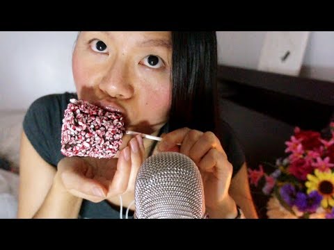 ASMR BIG OL' MARSHMELLOW POP w. Candy Cane Crunchies SOFT EATING SOUNDS THAT WILL RELAX U (whispers)