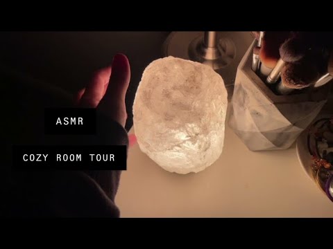 ASMR COZY ROOM TOUR (low light, minimal talking)