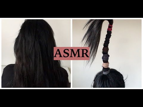 ASMR Crazy Hair Styling by Sister, No Talking (Hair Play, Brushing, Spraying, Braiding, Hair Sounds)