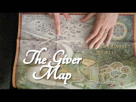 ASMR Map from The Giver (Lois Lowry, Fictional Geography)   ☀365 Days of ASMR☀