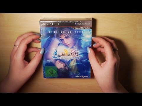 Binaural ASMR. Whispered Unboxing & Page Turning (Final Fantasy X|X-2 HD Remaster Limited Edition)