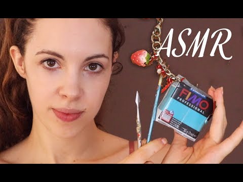 ASMR | Make Polymer Clay Jewelry With Me - Whispered