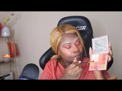 Trying My New NUVIEW Makeup Pallet | Peppermint ASMR Eating Sounds