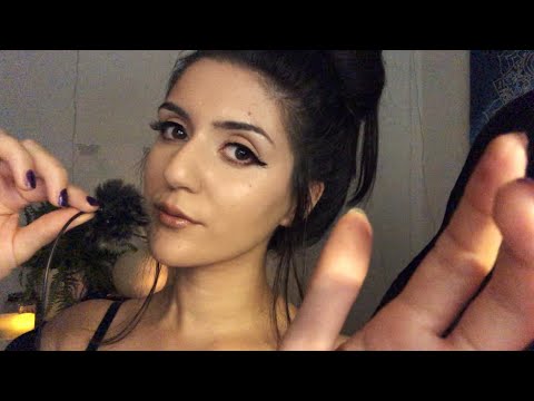 ASMR REPEATING "THE QUICK RED FOX" | Up Close, Inaudible Whispers w/ Hand Movements 💗