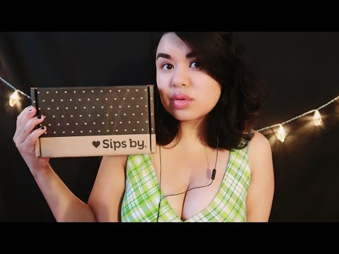 ASMR My June Sips by Box | Unboxing Tea, Drinking Tea and Spilling Tea