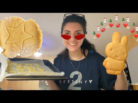 [asmr] baking christmas cookies! whispered voiceover, mouth sounds, clothes whispers| vlogmas day #4