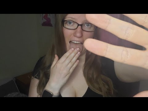 [ASMR] Slow Hand Movements & Spit Painting (personal attention, soft spoken, mouth sounds)