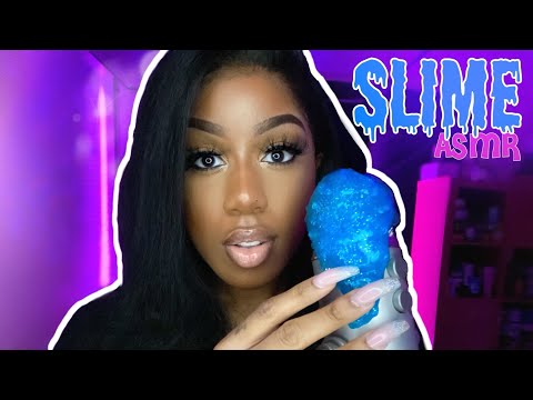 ASMR | Satisfying Slime on the Mic + Inaudible Whispers for RELAXATION & SLEEP
