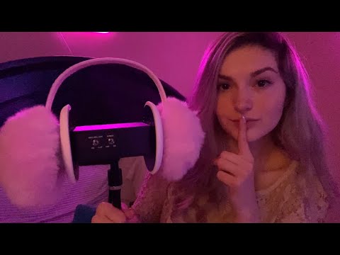 [ASMR] 3Dio Sounds ~ Lotion Ear Massage, Fluffy Mic Brushing, & Inaudible Whispers