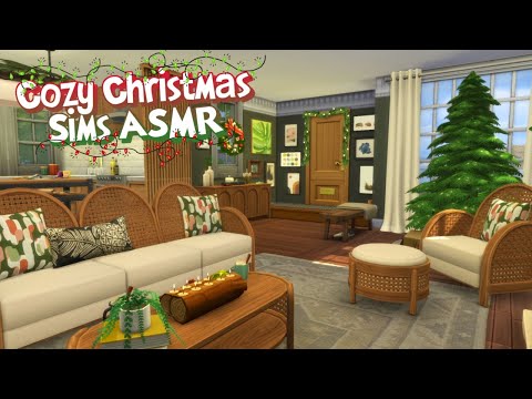 Sims ASMR 🎄 Let's Decorate a Cozy Christmas Cottage! 🎄 Close Up Whispering