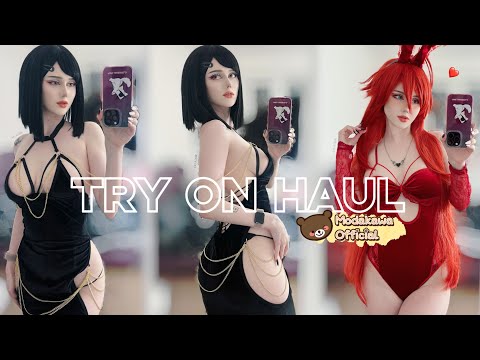TRY ON HAUL Hot See Through Clothes, Dresses, Transparent Lingerie (Modakawa)