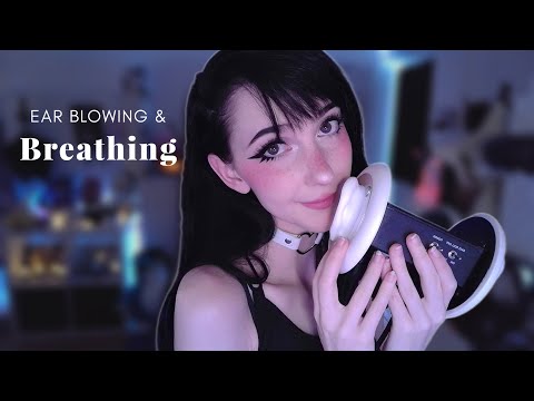 ASMR ☾ gently putting you to sleep 😴 soft ear blowing & breathing