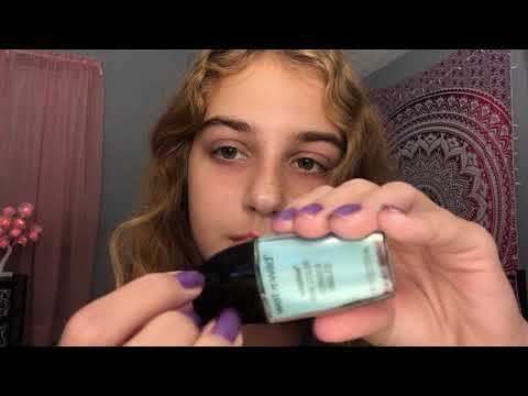 ASMR | Tapping on my Nail Polish Collection | Scratching and Whispering