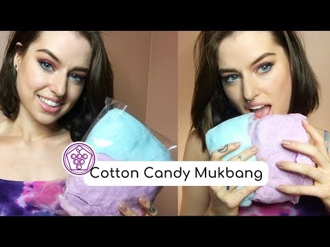 ASMR How much COTTON CANDY could I possibly eat? -Grapes Leaf