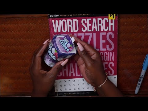 TICK TOCK WORD SEARCH ASMR CHEWING GUM