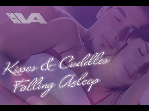 ASMR Kisses & Cuddles~Soft Whispers For Sleep Girlfriend Roleplay Heartbeat Sleepy Breathing (Waves)