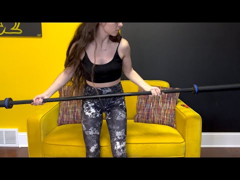 ASMR Synergee 20kg Olympic Barbell Unboxing Gym Equipment w/ Whispering, Tapping, and Chaotic Sounds