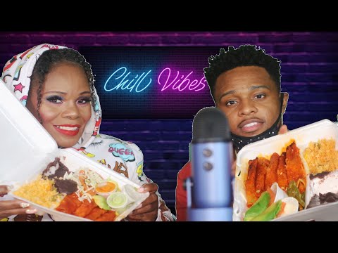WIFE FRONT SEAT MOM BACK SEAT | Cheese Rajas Enchiladas ASMR EATING SOUNDS