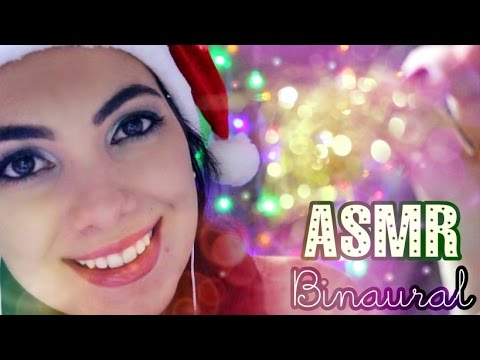 [ASMR BINAURAL] Objetos de Natal 🎄 ~ Vídeo para relaxar! 😴 PORTUGUÊS