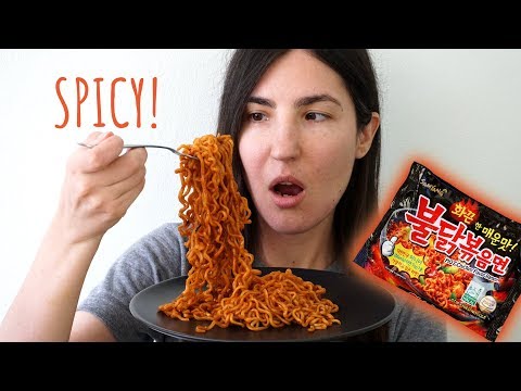 Spicy Noodle Challenge ASMR-Style (Soft Spoken)