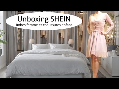 ASMR * Unboxing SHEIN * chaussures enfants, perruques femmes, robes