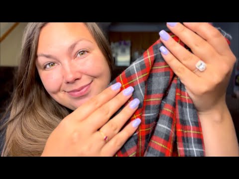 ASMR| Thrift + Garage Sale HAUL😄 (fabric scratching, whispering, tapping, jewelry sounds)