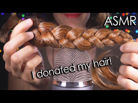 [ASMR Bonus] I DONATED my hair for children in need! (No talking) Unique Scratching Sound 😴
