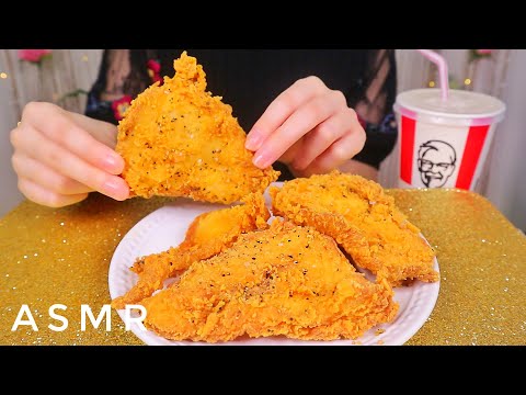 【ASMR/囁き】ケンタッキーのガーリックチキンを食べる音 Eating garlic chickens of KFC