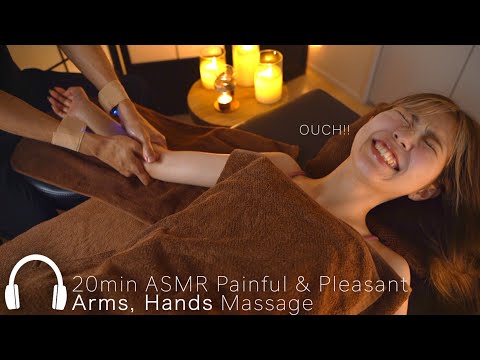 ASMR 20min Relaxing arms, hands massage that makes you sleepy【PART】痛気持ちいい腕手オイルマッサージzzz｜#RinoMassage